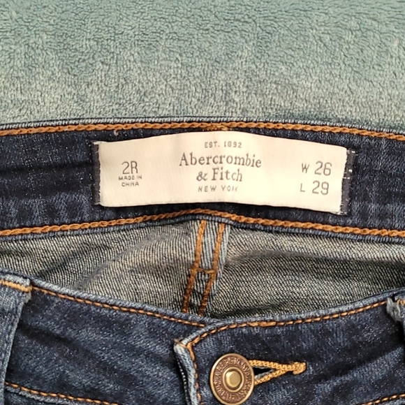 Abercrombie & Fitch jeans jeggings sz 2R 26 - Picture 3 of 6